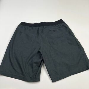 Prana LG (Fits 33W) Athleisure Training Gym 10" Elastic Waist Shorts Gray